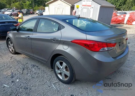 2011 Hyundai Elantra Gls from USA, damaged, VIN 5NPDH4AE8BH050484